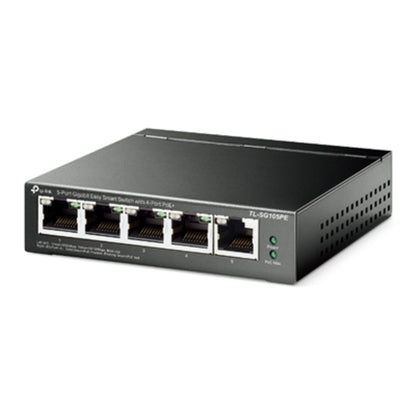 TP-Link TL-SG105PE - 5-Port Gigabit Easy Smart Switch with 4-Port PoE+ - Limited Lifetime Protection