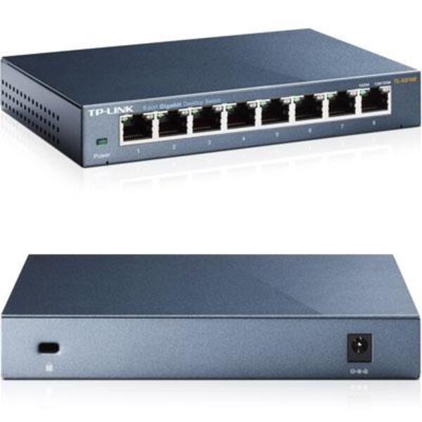 TP-LINK TL-SG108 - 8 Port Gigabit Unmanaged Ethernet Network Switch - Limited Lifetime Protection