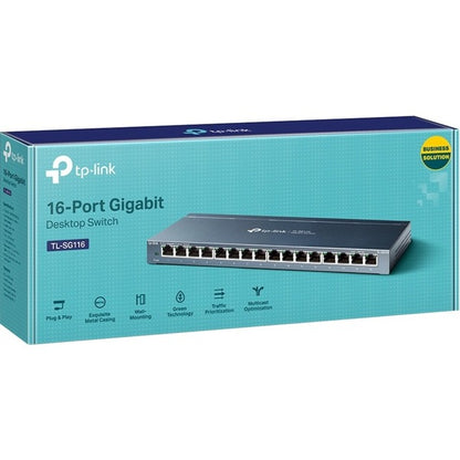 TP-Link TL-SG116 - 16-Port Gigabit Ethernet Network Switch - Limited Lifetime Protection