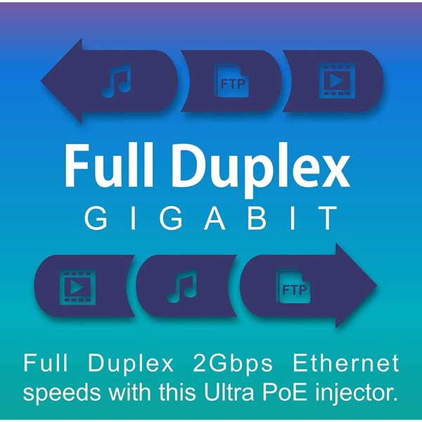 TRENDnet Gigabit Ultra PoE+ Injector, Supplies PoE (15.4W), PoE+(30W) Or Ultra PoE(60W), Network A PoE Device Up To 100m(328 ft), Supports IEEE 802.3af,802.at,Ultra PoE, Plug &amp; Play, Black, TPE-117GI