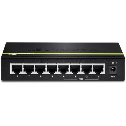 TRENDnet 8-Port 10/100Mbps PoE Switch, 4 x 10/100 Ports, 4 x 10/100 PoE Ports, 30W PoE Power Budget, 1.6 Gbps Switching Capacity, 802.3af, Lifetime Protection, Black, TPE-S44