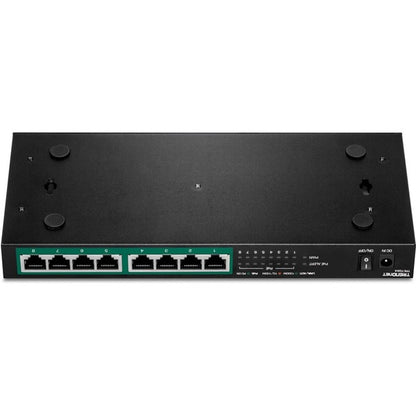 TRENDnet 8-Port Gigabit PoE+ Switch, 120W PoE Power Budget, 16Gbps Switching Capacity, IEEE 802.1p QoS, DSCP Pass-Through Support, Fanless, Wall Mountable, Lifetime Protection, Black, TPE-TG84