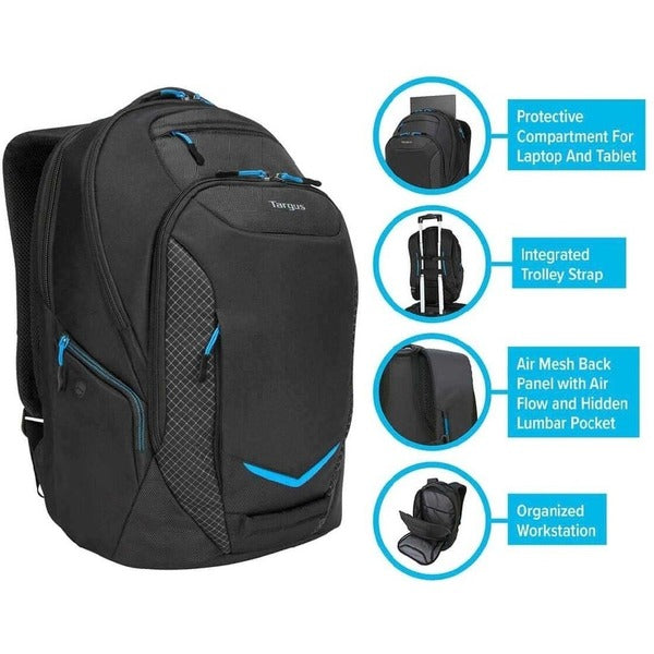 Targus Active Commuter TSB950US Carrying Case (Backpack) for 16" Notebook - Black