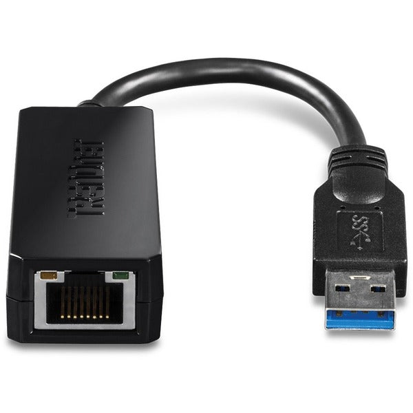 TRENDnet USB 3.0 To Gigabit Ethernet Adapter, Full Duplex 2Gbps Ethernet Speeds, Up To 1Gbps, USB-A, Windows &amp; Mac Compatibility, USB Powered, Simple Setup, Black, TU3-ETG