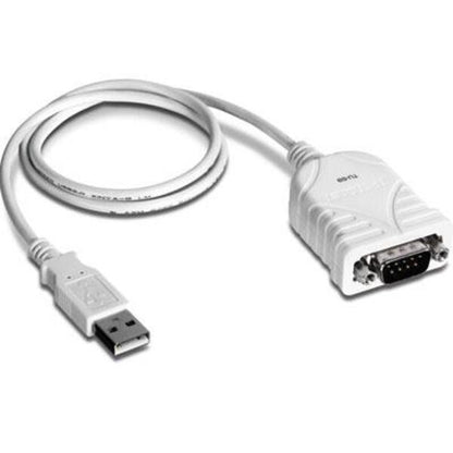 TRENDnet USB to Serial 9-Pin Converter Cable, Connect a RS-232 Serial Device to a USB 2.0 Port, Supports Windows &amp; Mac, USB 1.1, USB 2.0, USB 3.0, 21 Inch Cable Length, Plug &amp; Play, White, TU-S9