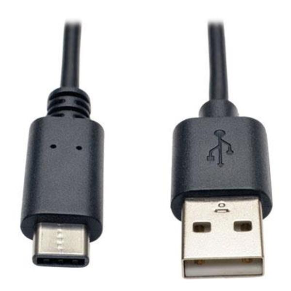 Tripp Lite 3ft USB 2.0 Hi-Speed Cable A Male to USB Type-C USB-C Male 3'