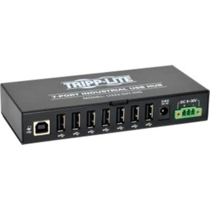 Tripp Lite 7-Port Rugged Industrial USB 2.0 Hi-Speed Hub w 15KV ESD Immunity Metal Mountable