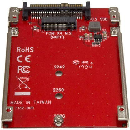 StarTech.com M.2 to U.2 Adapter - M.2 Drive to U.2 (SFF-8639) Host Adapter for M.2 PCIe NVMe SSDs - M.2 Drive Adapter - M.2 PCIe SSD Adapter