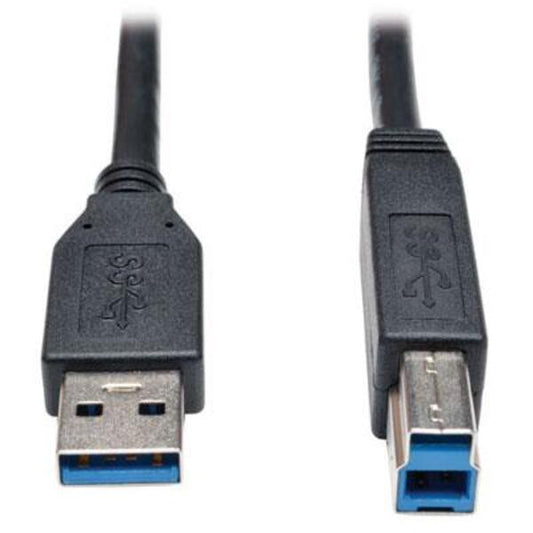 Tripp Lite 15ft USB 3.2 Gen 1 SuperSpeed Device Cable (AB M/M) Black, 15 ft. (4.57 m)