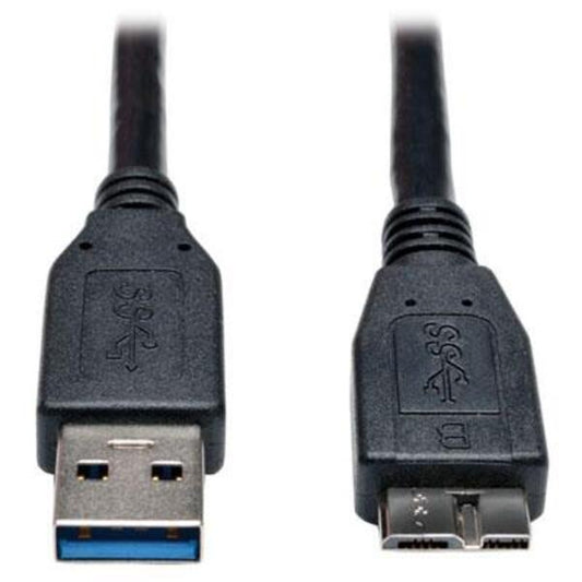 Tripp Lite 3ft USB 3.0 SuperSpeed Device Cable USB-A Male to USB Micro-B Male Black