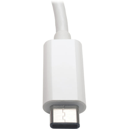 Tripp Lite USB-C to Gigabit Ethernet NIC Network Adapter 10/100/1000 Mbps White