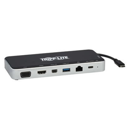 Tripp Lite USB C Docking Station Hub Triple Display 4K HDMI VGA USB A/C Gbe