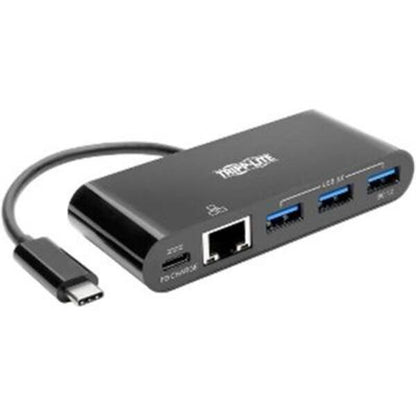 Tripp Lite USB C Docking Station w/ USB Hub, Ethernet Adapter &amp; PD Charging