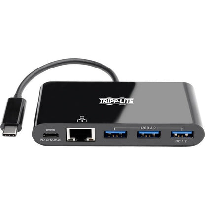 Tripp Lite USB C Docking Station w/ USB Hub, Ethernet Adapter &amp; PD Charging