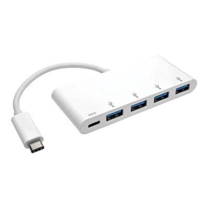 Tripp Lite 4-Port USB 3.1 Gen 1 Portable Hub, USB-C to (x4) USB-A, with USB-C Charging Port