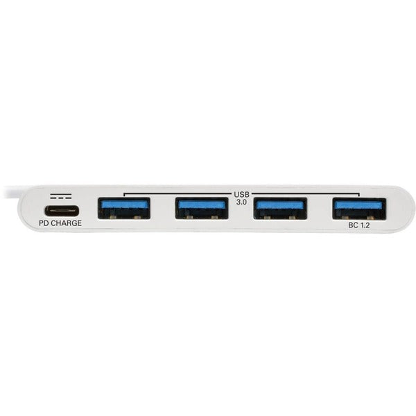 Tripp Lite 4-Port USB 3.1 Gen 1 Portable Hub, USB-C to (x4) USB-A, with USB-C Charging Port