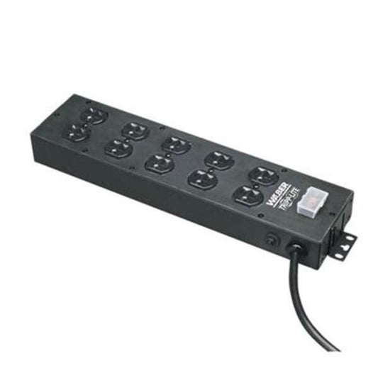 Tripp Lite Waber Power Strip 120V 5-15R 10 Outlet Metal 15' Cord 5-15P