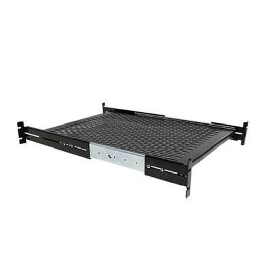 StarTech.com 2U Adjustable Mounting Depth Vented Sliding Rack Mount Shelf - 50lbs / 22.7kg