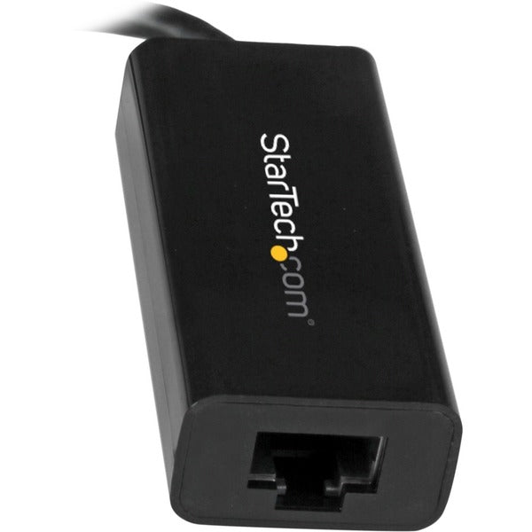 StarTech.com USB C to Gigabit Ethernet Adapter - Thunderbolt 3 - 10/100/1000Mbps - Black