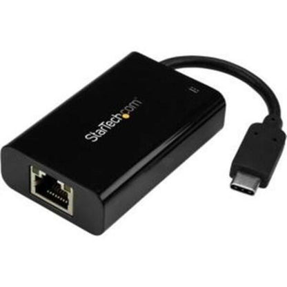 StarTech.com USB C to Gigabit Ethernet Adapter/Converter w/PD 2.0 - 1Gbps USB 3.1 Type C to RJ45/LAN Network w/Power Delivery Pass Through