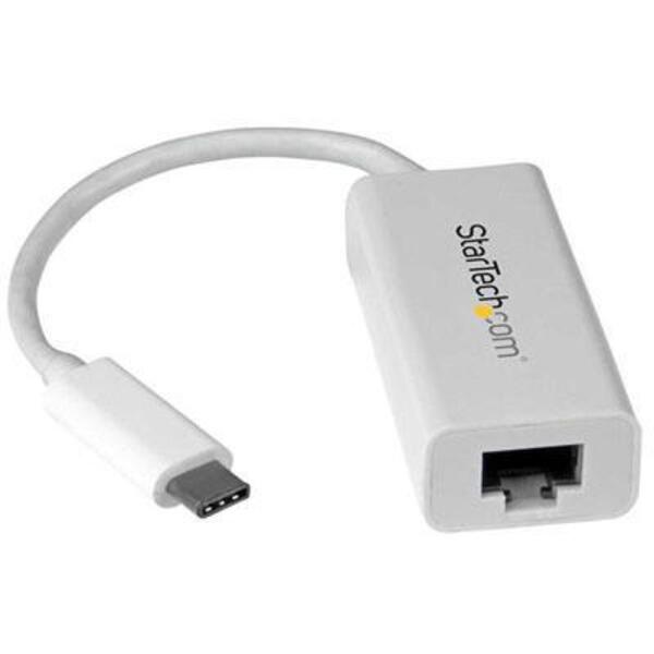 StarTech.com USB-C to Gigabit Ethernet Adapter - White - Thunderbolt 3 Port Compatible - USB Type C Network Adapter