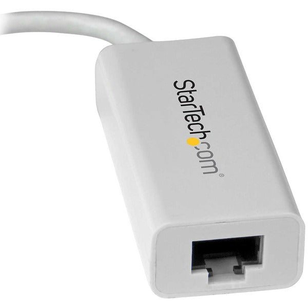 StarTech.com USB-C to Gigabit Ethernet Adapter - White - Thunderbolt 3 Port Compatible - USB Type C Network Adapter