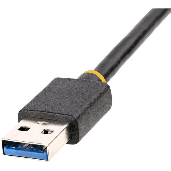 StarTech.com USB to Ethernet Adapter, USB 3.0 to 10/100/1000 Gigabit Ethernet LAN Adapter, 11.8in/30cm Attached Cable, USB to RJ45 Adapter