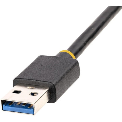 StarTech.com USB to Ethernet Adapter, USB 3.0 to 10/100/1000 Gigabit Ethernet LAN Adapter, 11.8in/30cm Attached Cable, USB to RJ45 Adapter