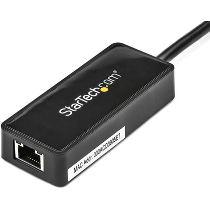 StarTech.com USB 3.0 to Gigabit Ethernet Adapter NIC w/ USB Port - Black