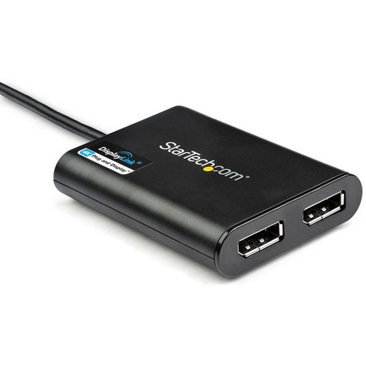 StarTech.com USB to Dual Monitor DisplayPort Adapter - 4K 60Hz - USB 3.0 5Gbps - DisplayLink Cert. - Limited stock, similar item USBA2DPGB