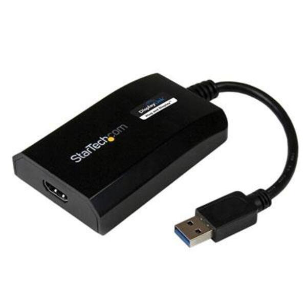 StarTech.com USB 3.0 to HDMI Adapter, DisplayLink Certified, 1920x1200, USB-A to HDMI Display Adapter, External Graphics Card for Mac/PC