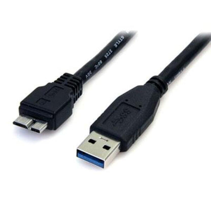 StarTech.com 3 ft Black SuperSpeed USB 3.0 Cable A to Micro B