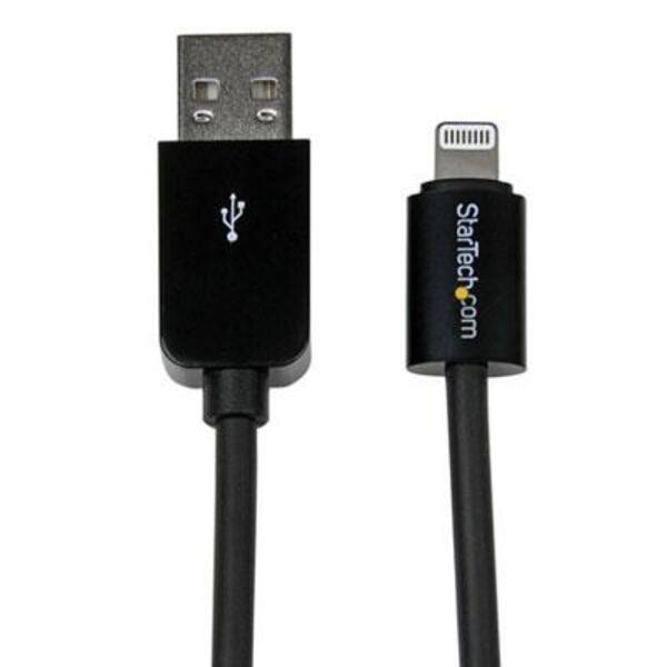 StarTech.com 1m (3ft) Black Apple 8-pin Lightning Connector to USB Cable for iPhone / iPod / iPad