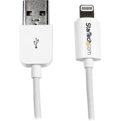 StarTech.com 3m (10ft) Long White Apple 8-pin Lightning Connector to USB Cable for iPhone / iPod / iPad