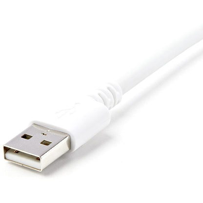 StarTech.com 3m (10ft) Long White Apple 8-pin Lightning Connector to USB Cable for iPhone / iPod / iPad