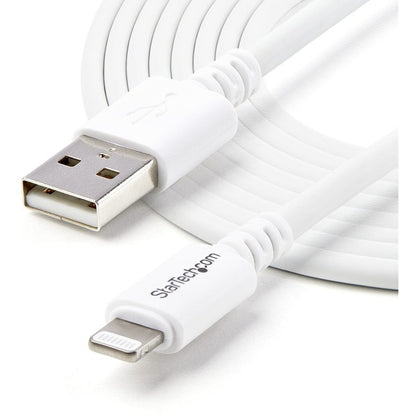 StarTech.com 3m (10ft) Long White Apple 8-pin Lightning Connector to USB Cable for iPhone / iPod / iPad