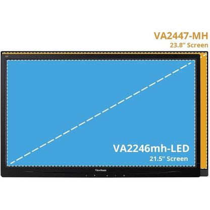 ViewSonic VA2447-MHJ 23.8" Full HD LED Gaming LCD Monitor - 16:9 - Black