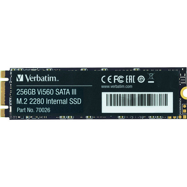 Verbatim Vi560 256 GB Solid State Drive - M.2 2280 Internal - SATA (SATA/600)