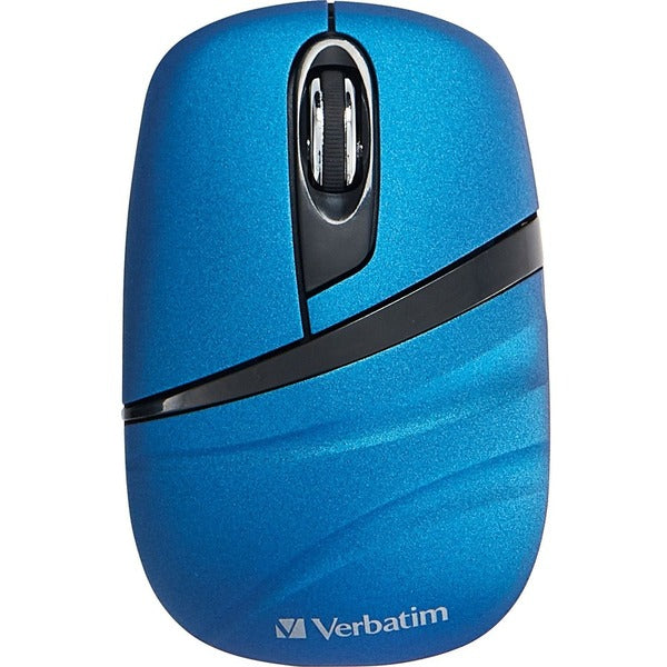 Verbatim Wireless Mini Travel Mouse, Commuter Series - Blue