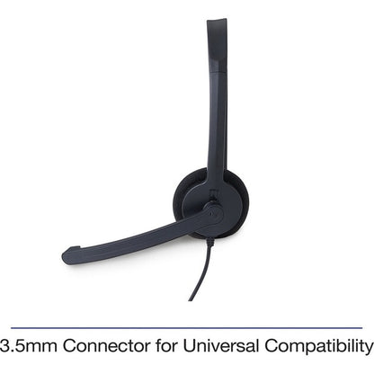 Verbatim Mono Headset with Microphone and In-Line Remote