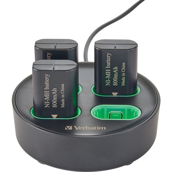 Verbatim Charging Stand for use with Xbox Controller Rechargeable Battery Packs