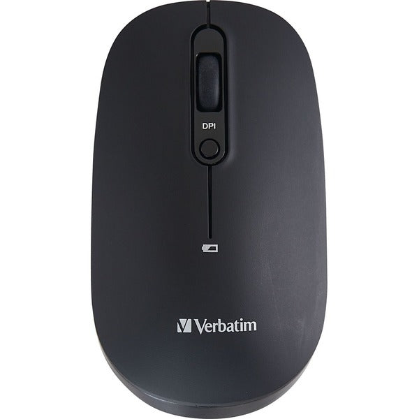 Verbatim Multi-Device Wireless Rechargeable Optical Mouse - Black