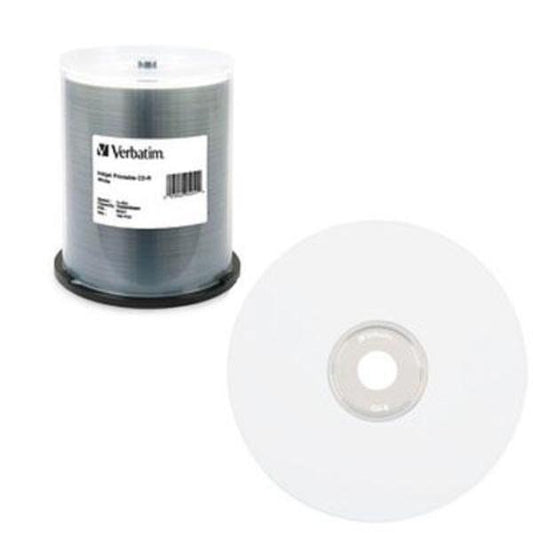 Verbatim CD-R 700MB 52X White Inkjet Printable - 100pk Spindle