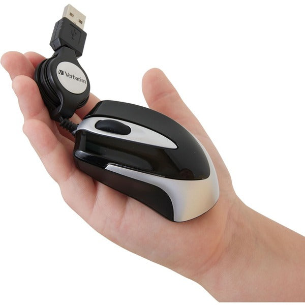 Verbatim Mini Travel Optical Mouse - Black