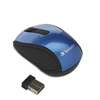 Verbatim Wireless Mini Travel Optical Mouse - Blue