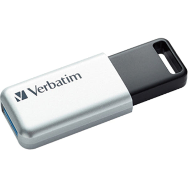 Verbatim 64GB Store 'n' Go Secure Pro USB 3.0 Flash Drive with AES 256 Hardware Encryption - Silver