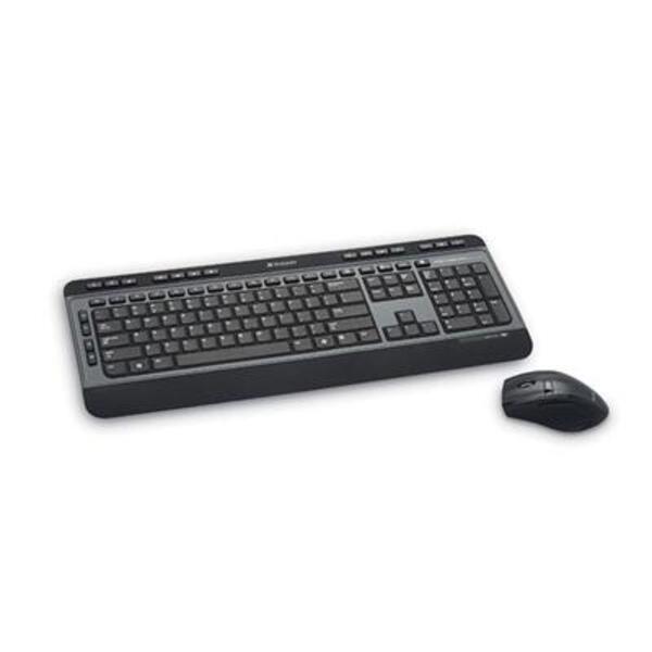 Verbatim Wireless Multimedia Keyboard and 6-Button Mouse Combo - Black