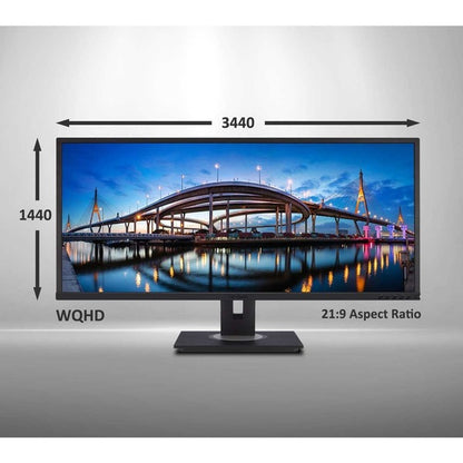 ViewSonic VG3456 34" WQHD LED LCD Monitor - 21:9 - Black