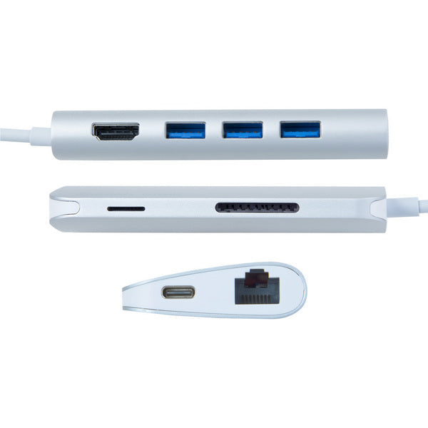 SMK-Link USB-C Hub - Mini Docking Station with HDMI, USB 3 &amp; Ethernet Ports (VP6920)