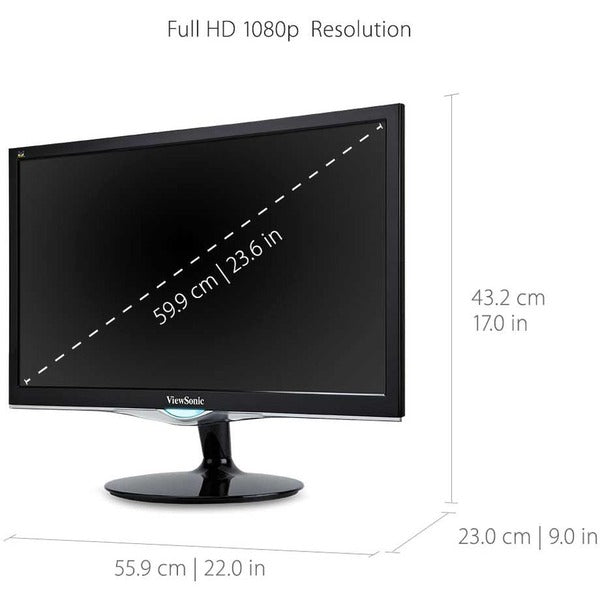 Viewsonic 24" Display, TN Panel, 1920 x 1080 Resolution